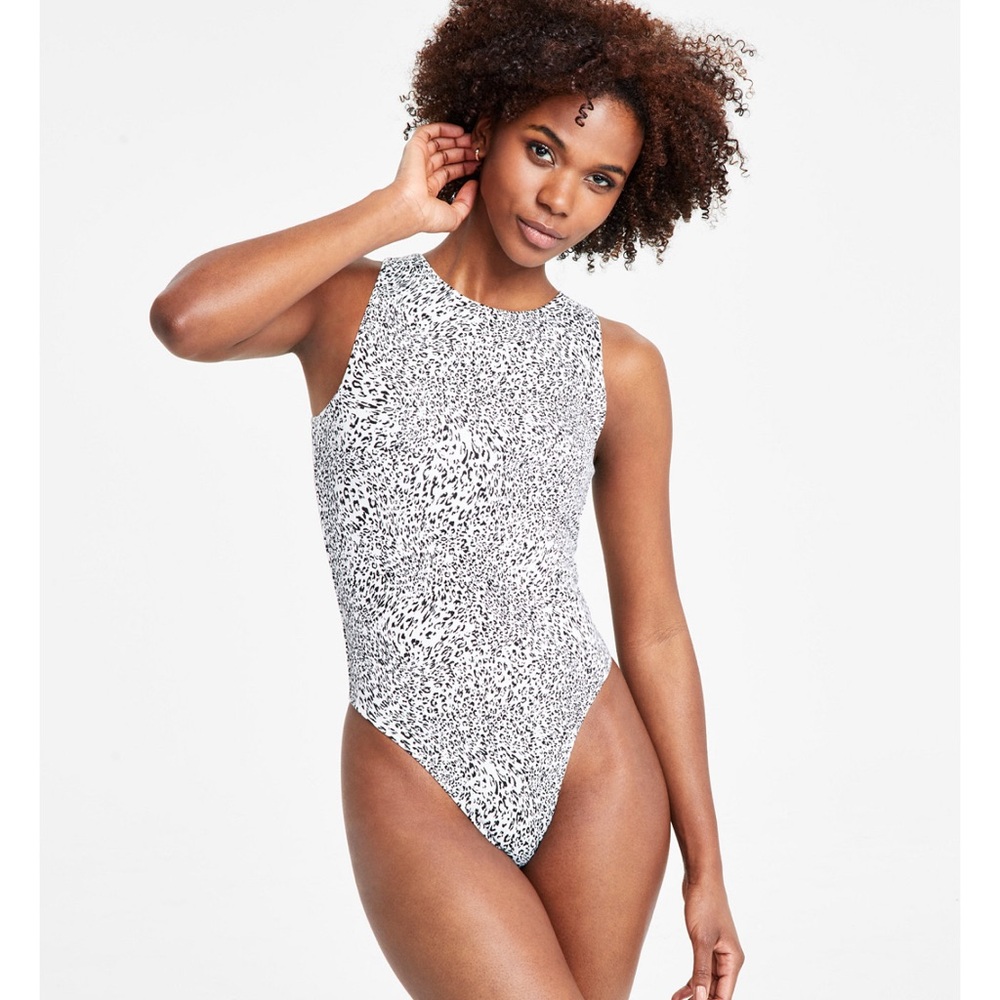 Bar III
Women's Printed Crewneck Jersey Bodysuit